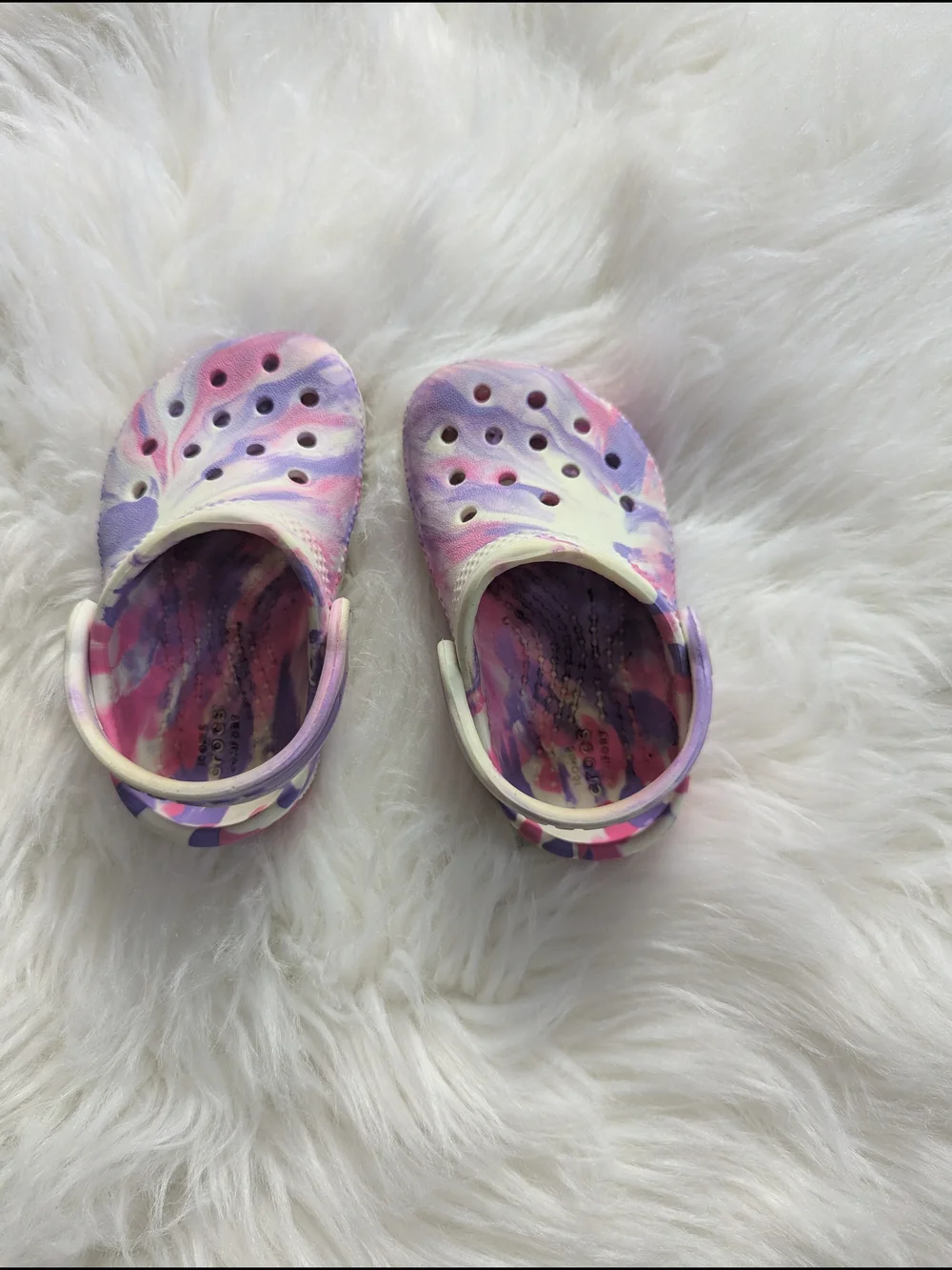 Crocs Kids' Tie-Dye Clog - Pink & Purple